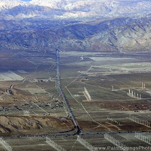 Coachella Valley Windfarms Aerial