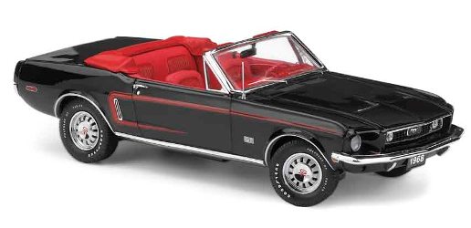1968 FORD MUSTANG GT CONV RAVEN BLACK