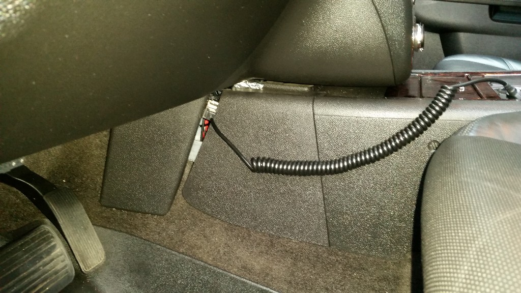 Plastic Cover for Center Console Installed