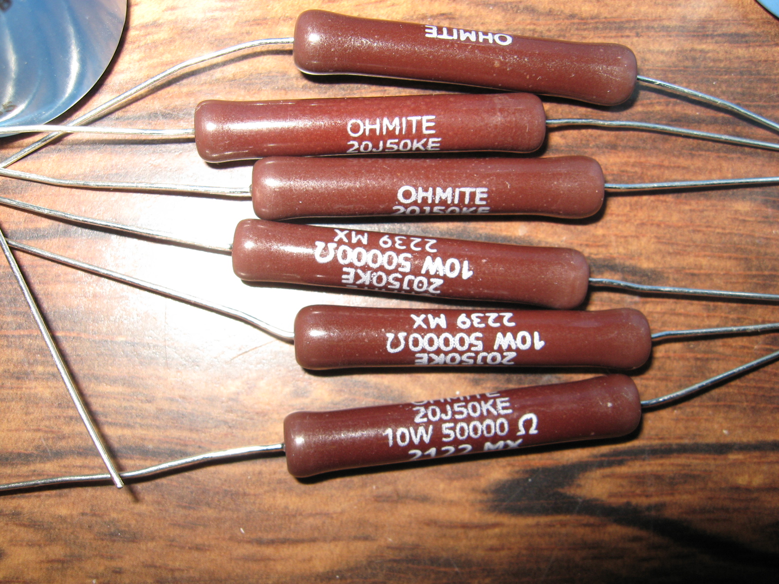 AL1200 RECAP Any opinions on ohmite wirewound resistors for HV