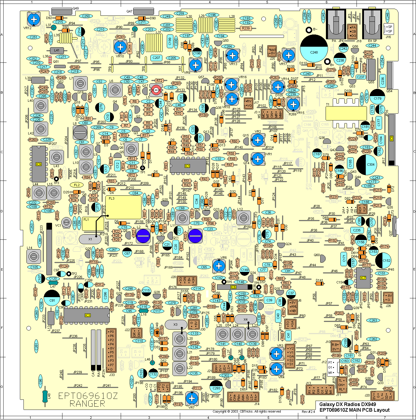Galaxy Radios DX949 Service Manual