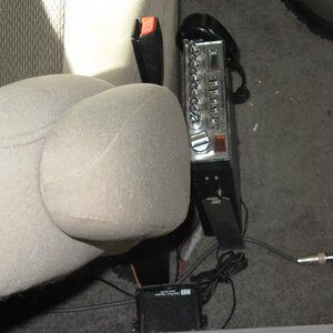 Cobra 29 with an awesome dixie air horn noise toy hooked up to an external PA :)