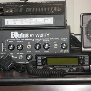 W5YI 8 band EQ & EQ Plus.  Icom 2720H used as my home, personal crossband repeater.