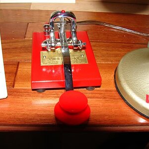 Another close up of Big Red....Vibroplex "KC-145"