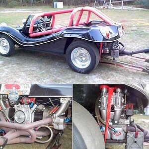 The "Suicide Ride"  6.98 @ 131mph 1/8 mi. [0-60 1.4 sec.]