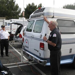 Gordon West's Red Cross vehicle