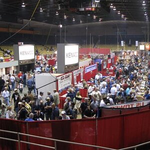 Pic of the main floor of Hara Arena at the Dayton Hamvention