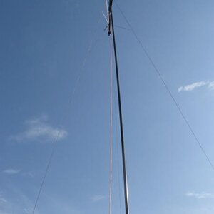 Carbon Fiber Portable Antenna Mast system - raised up 30 feet