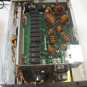 Inside one of the Tokyo Hy-Power amps