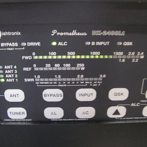 Front Panel of Dishtronix DX2400L doing about 1300 watts