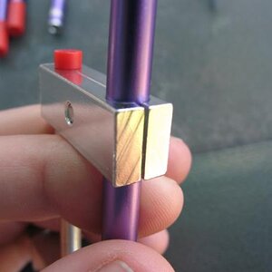 All edges of the aluminum block are polished and smooth