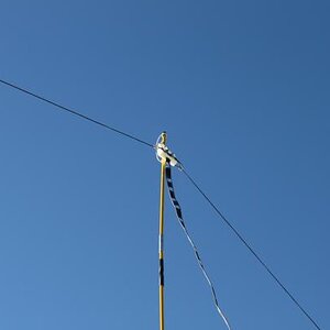 40/80 meter doublet about 18 fett above the RV