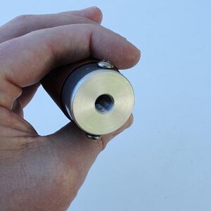 The tapped screw side of the 20 meter coil