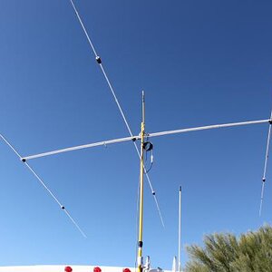 20 meter SuperAntenna YP-3 in the air
