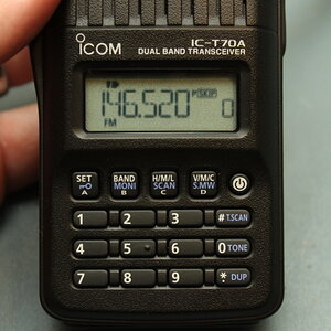 IC-T70A keypad and screen