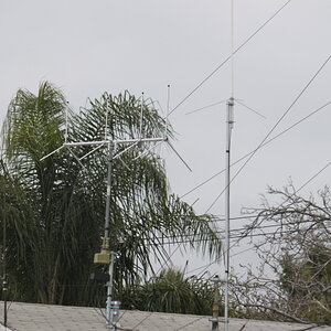 2 meter antennas on roof
