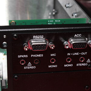 Rear panel of I/O attached