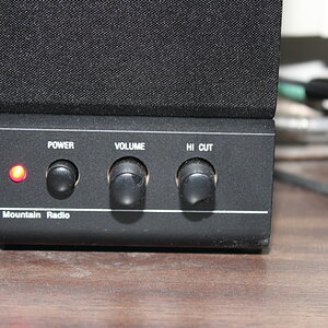 Power, volume, and bass control