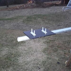 boom to mast plate for Arrow 2M/440 quarter wave ground plane vertical