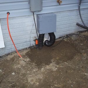 ground entry panel box after back fill