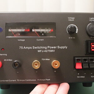MFJ-4275MV 75 Amp Switching Power Supply Front