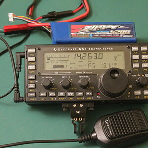 4S2P LifePo4 battery pack powering the KX3