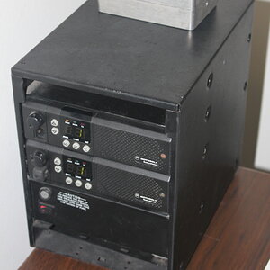 Motorola GM300 radios in a Motorola repeater case with power supply and duplexer