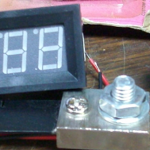 There will be three meters: DC Volts, Amps,and temperature.This is the volt and ammmeter (with shunt). The temp meter is the same size,but isn't shown
