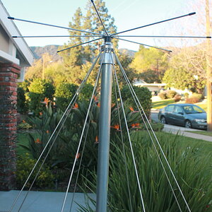 discone bottom elements installed