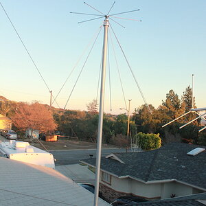 discone installed on roof