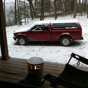 War Wagon atop the mountain. 40 more feet in a looooong drop off...!