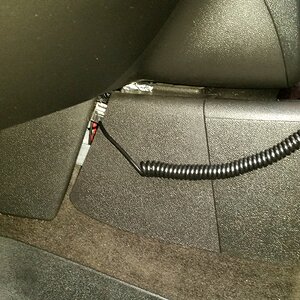 Plastic Cover for Center Console Installed