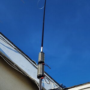 160m buddipole with cap hat