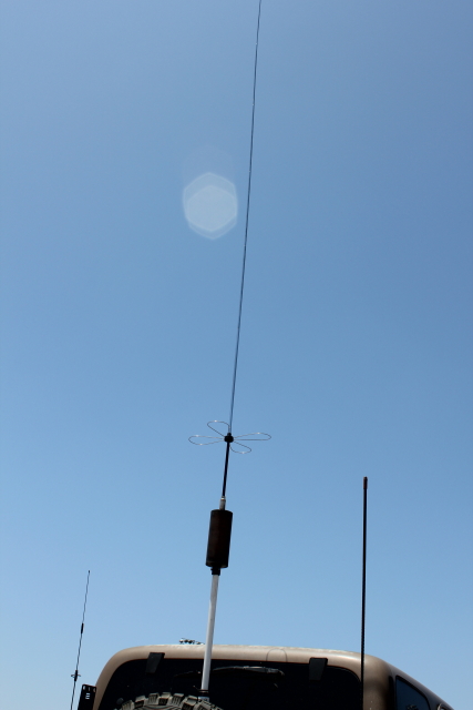 12 foot whip on top of HiQ antenna