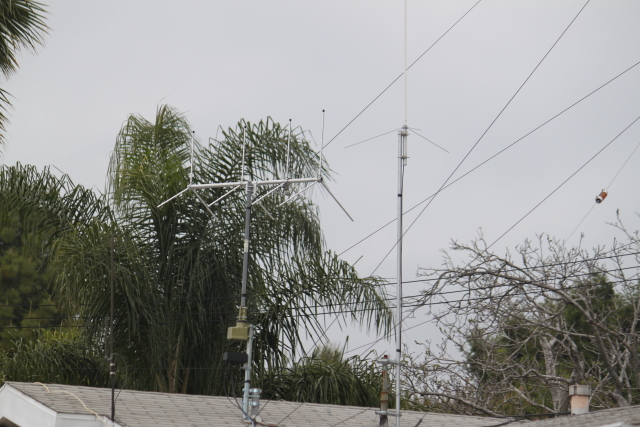2 meter antennas on roof