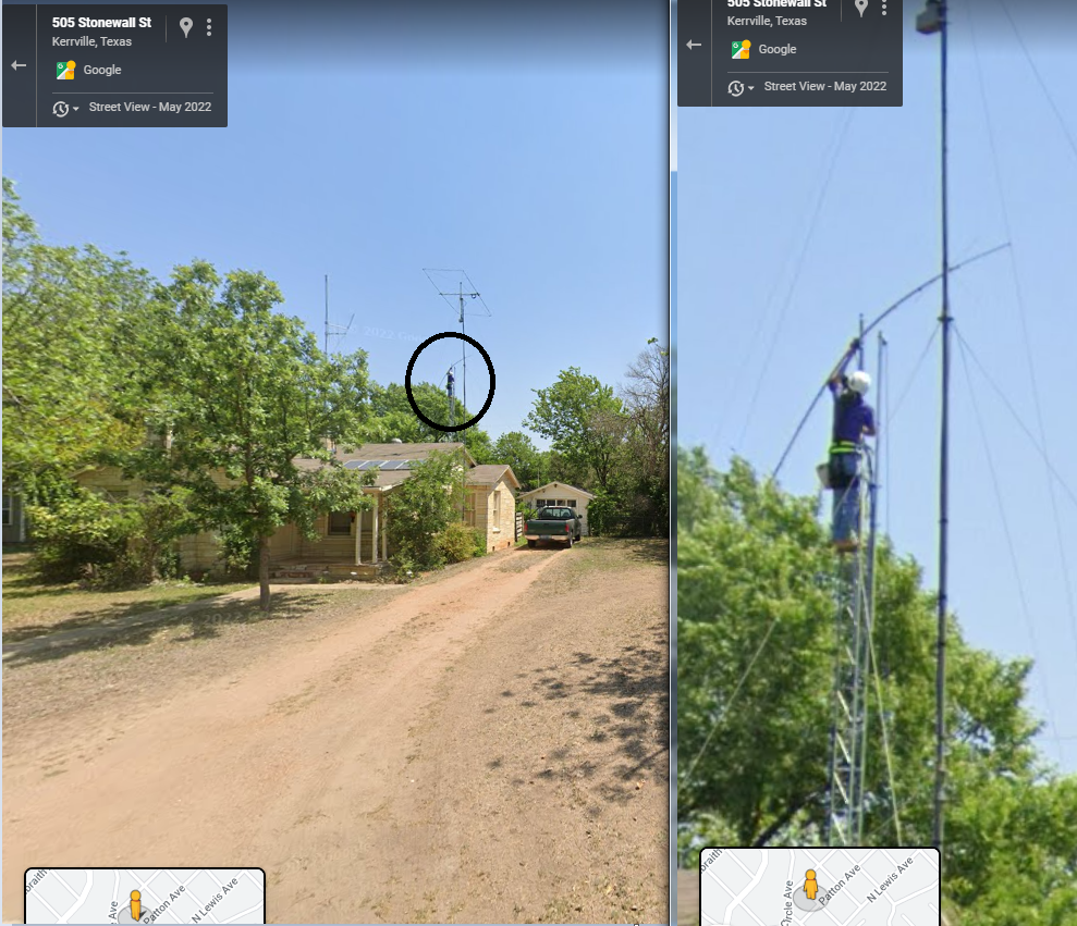 2022-05 Google Street View N5ZKK up on the tower.png