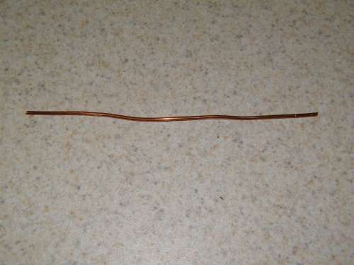 5" Piece of 14 AWG Wire Stripped