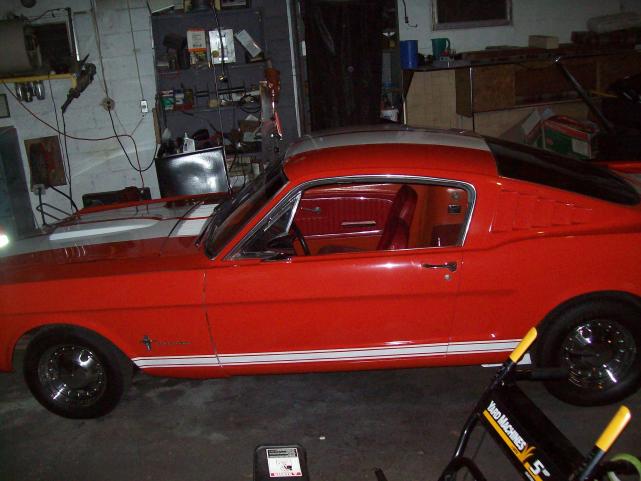 65 fast back 2+2 i painted the lower stripes