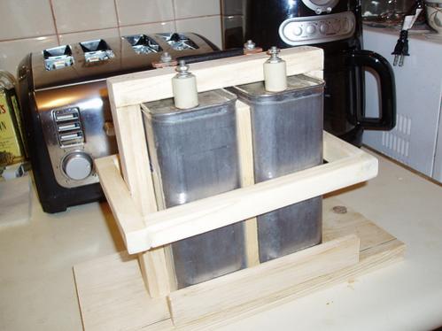 6uf 10,000 volt capacitor bank in nice home made bracket to mount in suburban for the 3cx3000a7 amplifier