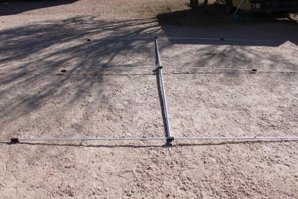 All three elements assembled for 20 meters