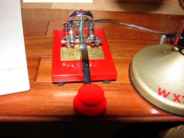 Another close up of Big Red....Vibroplex "KC-145"