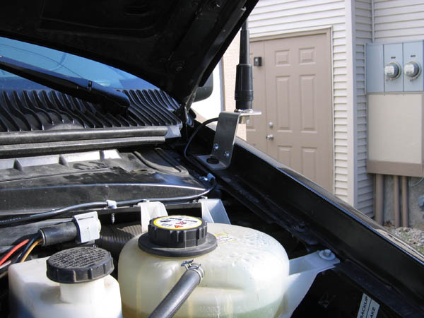 Antenna mount installed