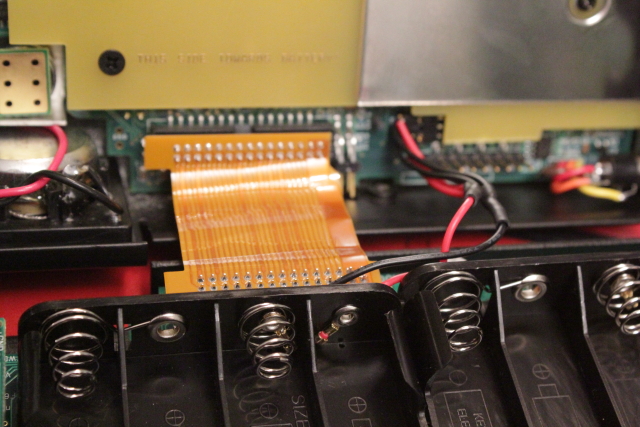 attach ribbon cable and power cable to both boards