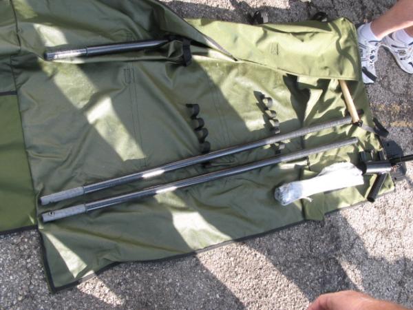 Carbon Fiber Portable Antenna Mast system in a bag