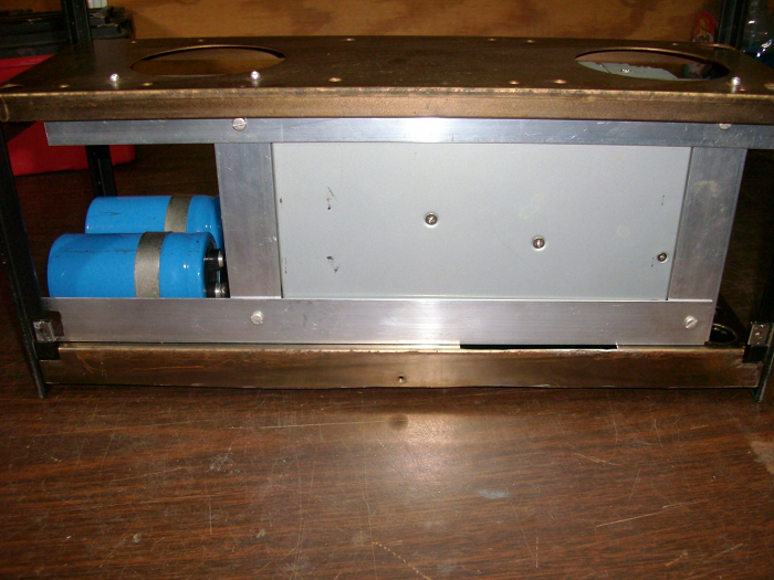 Chassis from thebottom with HP supply installed.
