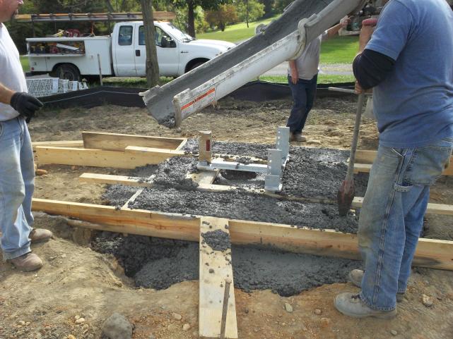 Concrete pour
