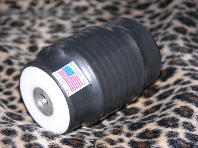 custom load he made me. solid delrin wrapped with 6 turns of 8 guage copper covered in shrink tube