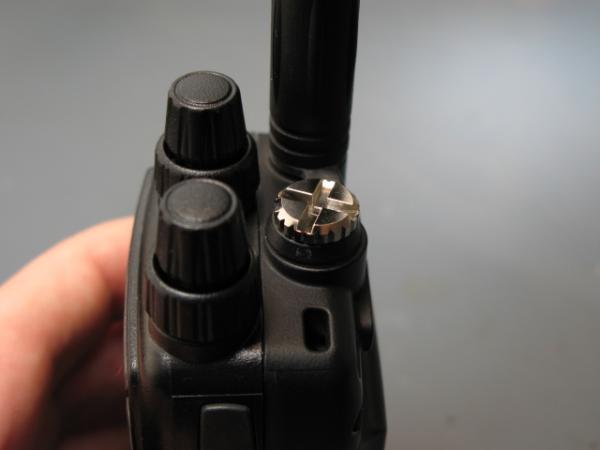 Earphone / mic connector is screwed down & sealed for protection