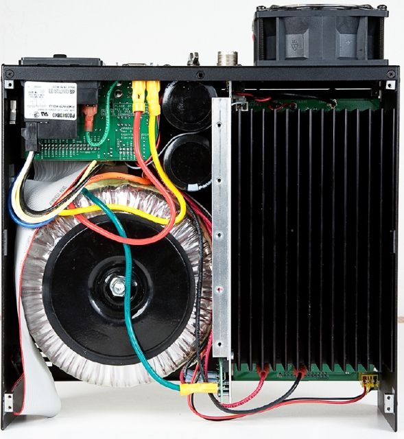 Elecraft kpa500 inside overhead pic