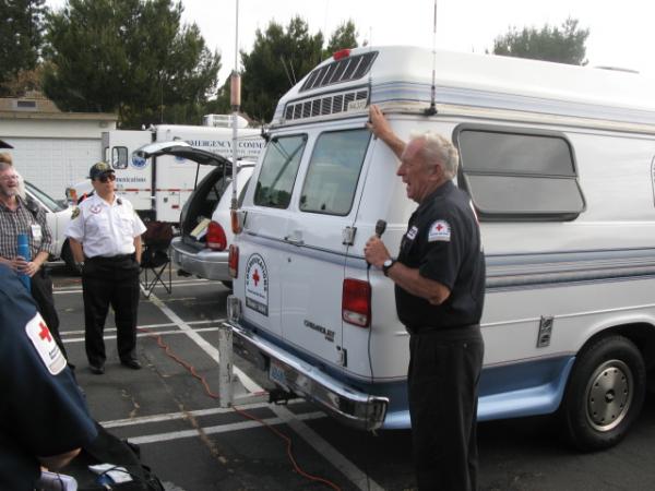 Gordon West's Red Cross vehicle